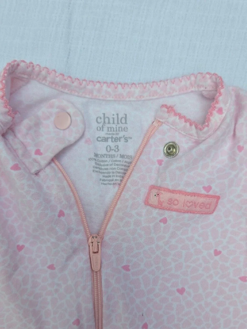 Baby Girl 5-pack Pink Multi Footed Sleepers 0-3 Months